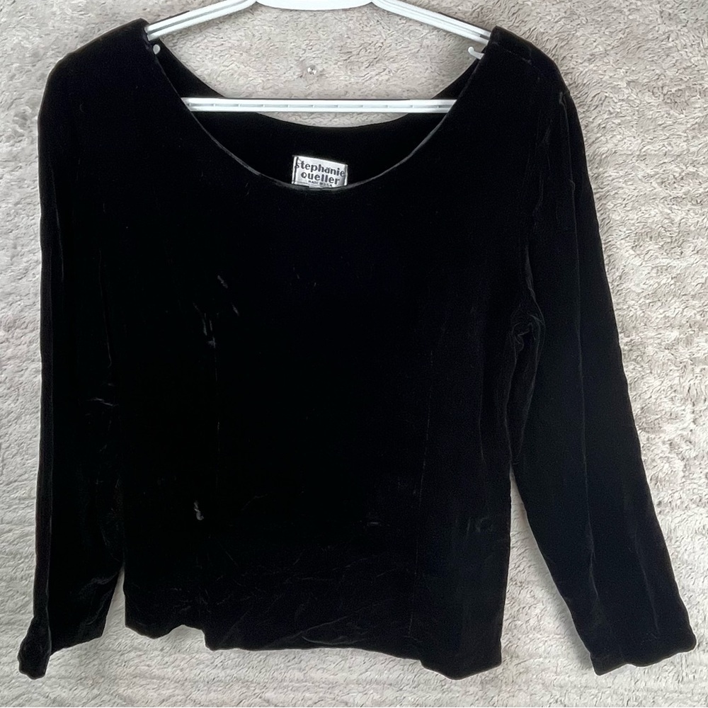 STEPHANIE QUELLER Whimsigoth Velvet Top Goth Womens Made in USA Size 10